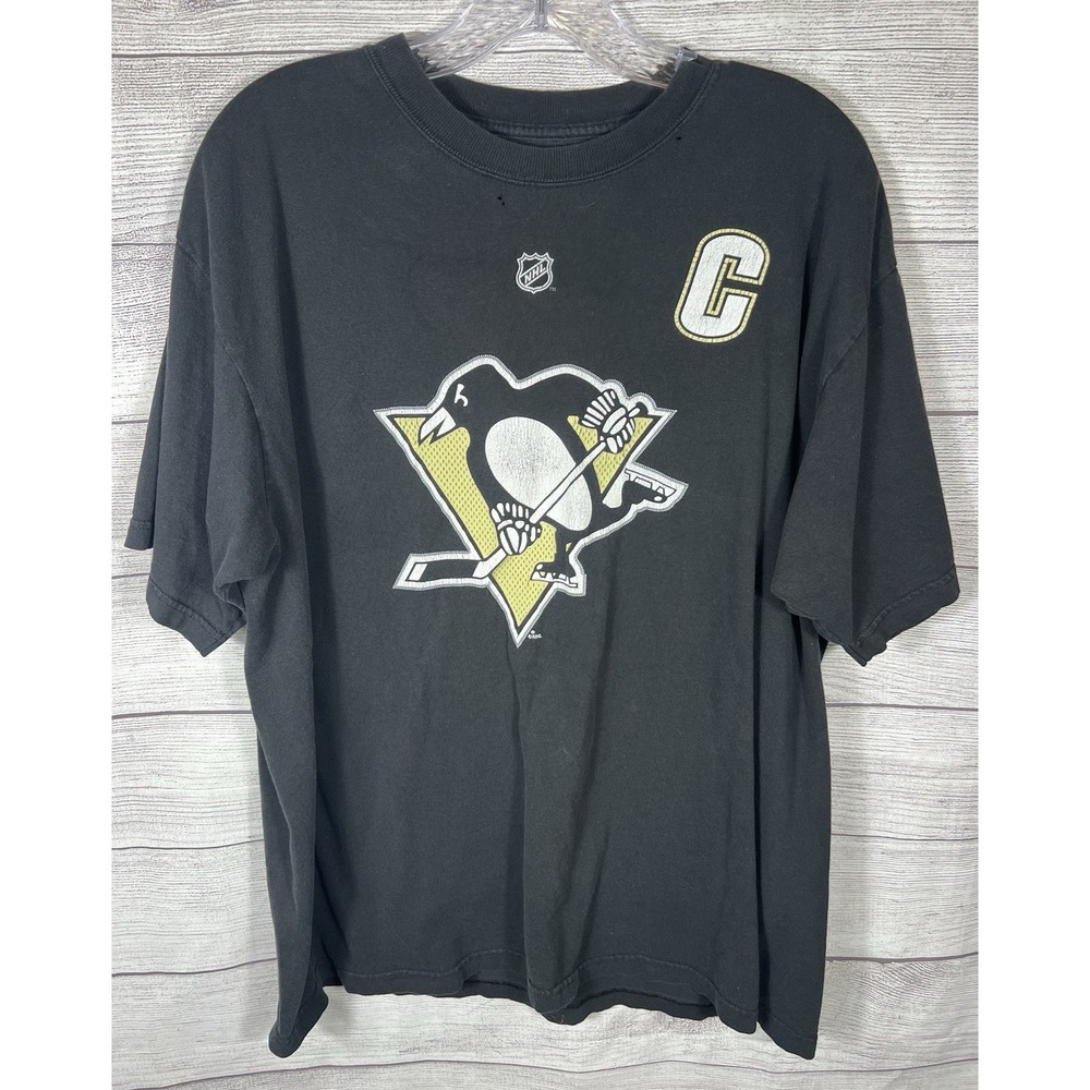 Vintage Y2K Reebok Sidney Crosby Pittsburgh Penguins NHL T-Shirt Men's XL